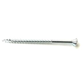 Wood Screws Particle Board Screws #8 x 2-1/2" Flat Head Type 17 Point w/Nibs Steel Zinc Coated Wood Screws Great for Particle Board, MDF, Cabinet Hinges, Furniture, Woodworking, 75 Pack