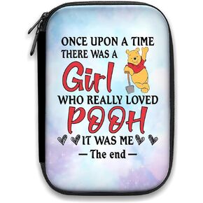 Pooh Bear Gift Eeyore Gifts Pen Holder Inspiration Gift Cartoon Lover Gift Donkey Pooh Eeyore Pen Bag Desk Organizer Storage for Friends (Bear14PC)