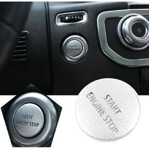 Aluminum Alloy Car Engine Start Stop Button Cover Sticker for Land Rover Discovery 4 2010-2016 Range Rover Sport 2010-2013 Interior Accessory