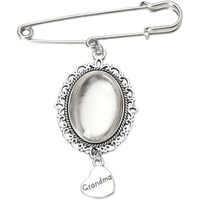 Wedding Bouquet Charms Memorial Pin for Groom Bride Bouquet Picture Photo Frames With Clothes Pins Brooch for Men Women