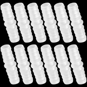 12pcs 3/8''(10mm) Hose Barb Fitting, Plastic Hose ID Barb Pipe Connectors Repair Kit, Splicer Mender Joint Adapter Union Fitting Watertight Straight