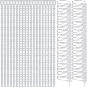 Pasow Beaded Cable Tie Wrap Releasable Reusable Zip Ties Adjustable Self Locking Nylon Cable Zip Ties - 100 Pack (6 Inch)