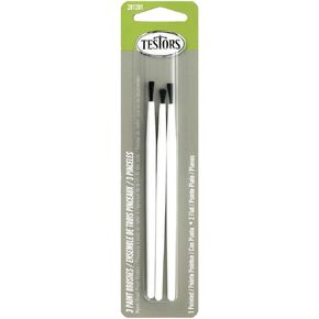 Testor Corp. 3 Piece Economy Assorted Brush Set TES281201 Paint Brushes