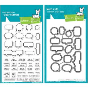 Lawn Fawn - All The Speech Bubbles - Stamps, Dies and Pocket