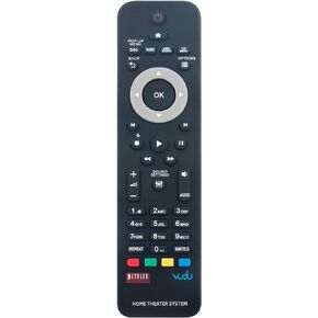 Replacement Remote Control Commander fit for Philips Blu-ray Home Theater System HTS3541 HTS3541/F7 HTS3564 HTS3564/F7