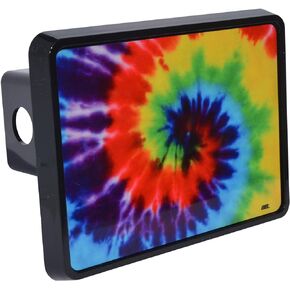 Rogue River Tactical Tie Dye Trailer Hitch Cover Plug Gift Idea Psychedelic Colorful