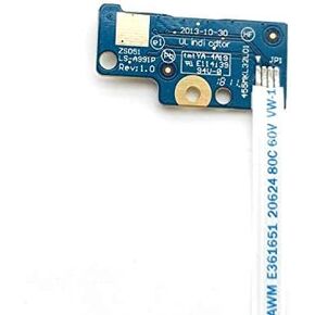 Laptop Power Button Board with Cable for HP 15-G 15-G029wm 15-G029ca 15-G031ds 15-G032ds Series 749650-001 LS-A991P 455MKL32L01