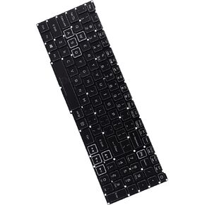Deal4GO Backlit Keyboard Replacement for Acer Nitro 5 AN515-54 AN515-55 AN515-43 AN515-44 AN517-51 AN515-54-5812 AN515-55-53E5 AN715-51 - Red