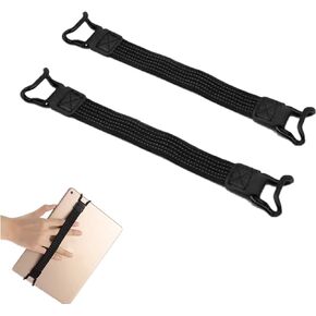 Security Hand Strap Holder, Tablet Grip Straps Handheld Drop Prevention Elastic Bundle Grip Belts for 9-11 inch iPad Kindle Most E-Book Lightweight Finger Grip Holder (2 Pcs)