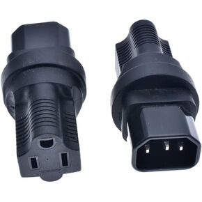 Small South Africa to 5-15R Power Adapter,Toptekits India, Nepal BS-546 Male to 5-15R Female Power Adaptor
