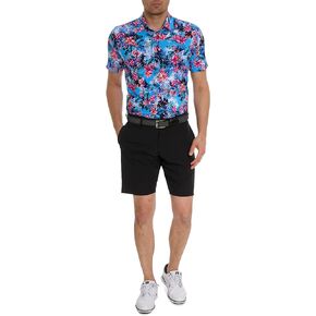 Robert Graham Men's Island Time Short Sleeve Knit Polo Shirt