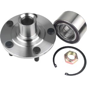 KUSATEC BR930558K Front Wheel Bearing and Hub Assembly Compatible with 2007-2012 Dodge Caliber, 2007-2013 Jeep Compass Patriot, 5 Lugs