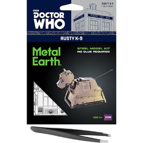 Metal Earth Doctor Who Rusty K-9 3D Metal Model Kit Bundle with Tweezers Fascinations