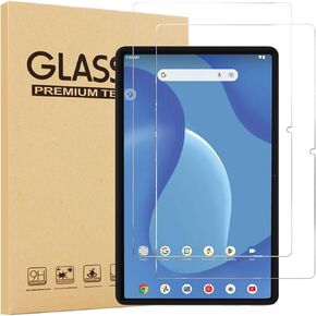 2-Pack Glass Screen Protector for Onn. 10.4" Tablet Pro (2023, Model:100110603) - High Definition 9H Hardness Scratch Resistant Tempered Glass Film