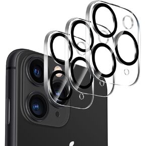 【3 Pack】Dengduoduo Tempered Glass Camera Lens Protector for iPhone 11 Pro 5.8" & iPhone 11 Pro Max 6.5", Ultra HD, 9H Hardness, Anti-Scratch, Case Friendly, Easy to Install [No Affect on Night Shots]