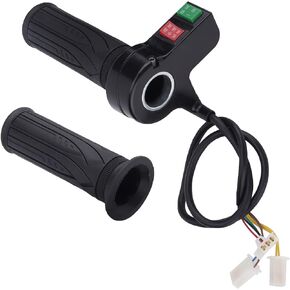 Throttle Grip, 1 Pair Throttle Grip 3 Speed Control Throttle Handle Grips for Electric Bike Bicycles