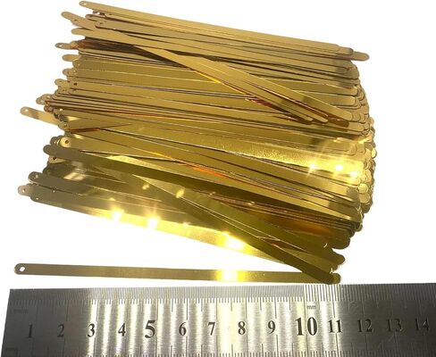 لوحات ترتر مسطحة مقاس 4 × 110 مم - فستان، رقص شرقي، شرابة الورك 520 قطعة، تشكيلة ألوان متنوعة من الترتر الأكريليك - 1.76 أونصة (50 جرامًا) ذهبي in Kuwait