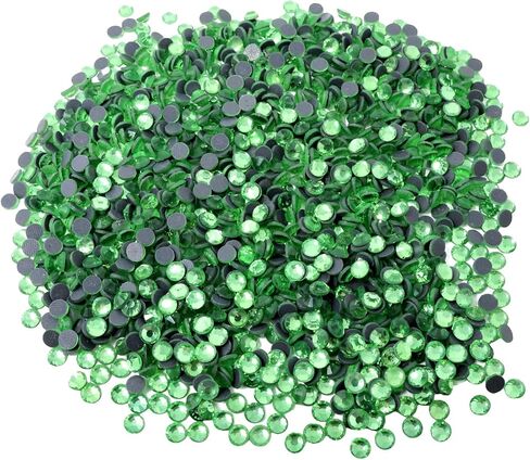 Honbay 1440 Pieces SS20 5mm Hotfix Rhinestones Sparkly Flatback Rhinestones Round Crystal Gems (Black) in Saudi Arabia