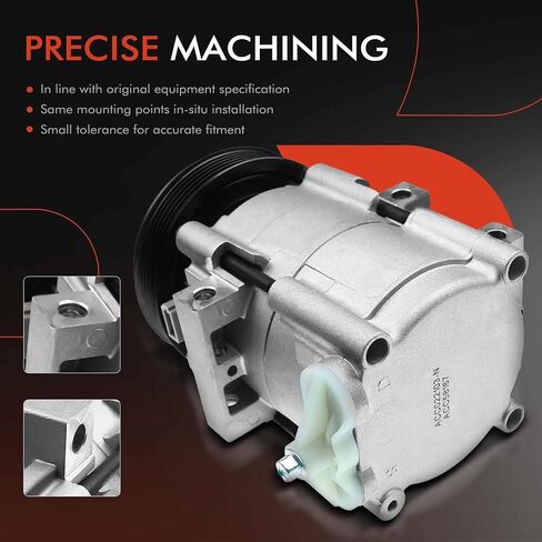A-Premium Air Conditioner AC Compressor with Clutch Compatible with Ford F-150 2002-2003, F-250 F-350 F-450 F-550 Super Duty, 4.6L 5.4L 6.8L in Saudi Arabia