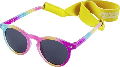 Mud Pie Girls Baby Sunglasses with Strap Set, Rainbow, 0-2 Years in Saudi Arabia