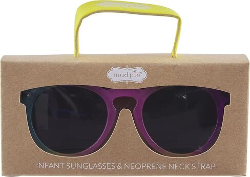 Mud Pie Girls Baby Sunglasses with Strap Set, Rainbow, 0-2 Years in Saudi Arabia
