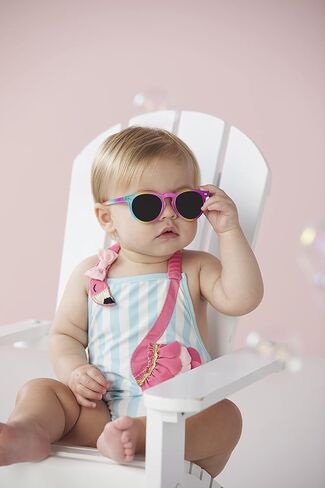 Mud Pie Girls Baby Sunglasses with Strap Set, Rainbow, 0-2 Years in Saudi Arabia