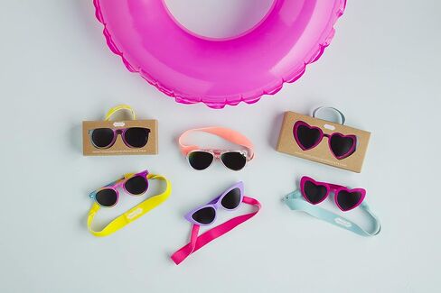 Mud Pie Girls Baby Sunglasses with Strap Set, Rainbow, 0-2 Years in Saudi Arabia