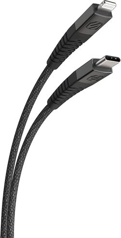 Scosche Ci4B4SG-2PKBP0 MFi Certified USB-C to Lightning Cable | Fast Charging Braided Cord for Apple iPhone 14/13/12/11, iPad, AirPods Pro, Apple iPhone Charger, 4ft., Space Gray (Pack of 2) in Kuwait