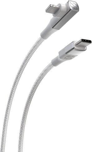 Scosche Ci4B4SG-2PKBP0 MFi Certified USB-C to Lightning Cable | Fast Charging Braided Cord for Apple iPhone 14/13/12/11, iPad, AirPods Pro, Apple iPhone Charger, 4ft., Space Gray (Pack of 2) in Kuwait
