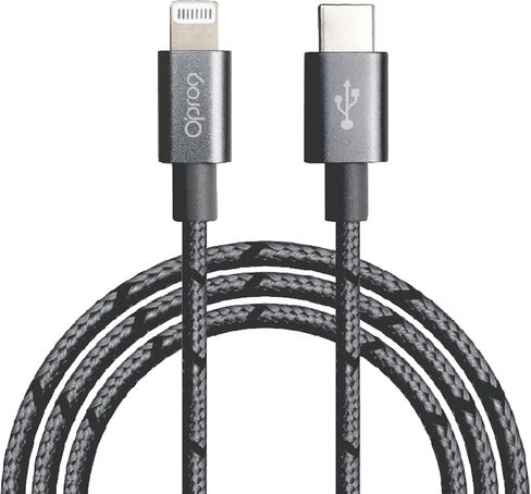 Opro9 iPhone USB C to Lightning Fast Charging Cable (6FT) - PD 20W, Apple MFi Certified Charger Cord, Nylon USBC to Lightning Cable for iPhone 14 13 12 11 Pro Max Xr Xs 8 and More (Hunter Green) in Kuwait