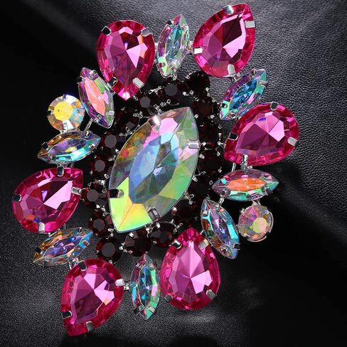 STONEFANS Purple Oversize Rhinestone Statement Rings for Drag Queen Wedding Crystal Finger Ring Costume Jewelry in Saudi Arabia