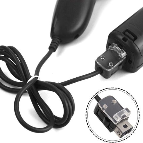 وحدة تحكم Nunchuck لجهاز Wii، عبوتان من وحدة تحكم ألعاب الفيديو Nunchuck عن بعد، وحدة تحكم Nunchuck متوافقة مع وحدة تحكم Wii Wii U، وحدة تحكم ألعاب اليد اليسرى واليمنى (أسود) in Saudi Arabia