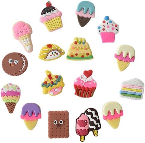 Shoe Charms, Shoe Decoration, DIY Different Shape Shoe Decoration Charms,Cute Cartoon Charms, Light and Delicate, Easy to Install for Clogs, Sandals, Party Gift in Saudi Arabia
