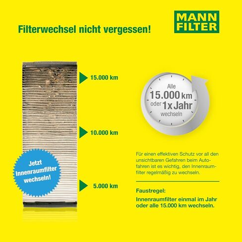 Mann Filter CUK 2747 Cabin Filter With Activated Charcoal for select Land Rover models in Saudi Arabia
