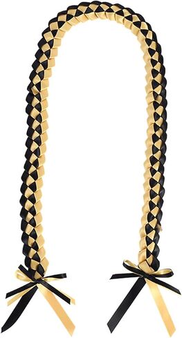 Graduation Ribbon Leis Necklace - Congrats Gift for Graduation - Braided Ribbon Lei Necklace for Women Men Grad Accessory in Saudi Arabia
