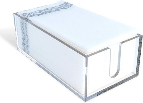 حامل مناديل أكريليك - حامل مناديل شفاف وحامل مناديل كوكتيل لديكور المنزل متعدد الاستخدامات - رائع كحامل مناديل أكريليك ومربع حامل مناديل أكريليك - مصنوع من بلاستيك حافظة المناديل in Saudi Arabia