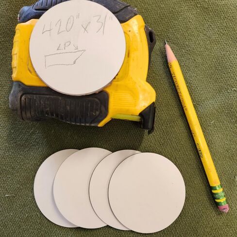Cyclops Erasable Scratch Pads for Tape Measure, Construction, Woodworking Tool - Jobsite Tough, Made in The USA - 5 Pads - Write Measurements & Notes - Great Stocking Stuffer, Gift for Men & Women in Saudi Arabia