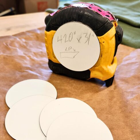 Cyclops Erasable Scratch Pads for Tape Measure, Construction, Woodworking Tool - Jobsite Tough, Made in The USA - 5 Pads - Write Measurements & Notes - Great Stocking Stuffer, Gift for Men & Women in Saudi Arabia