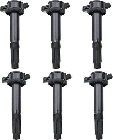 MAYASAF UF486 [Pack of 6] Ignition Coils [3.0L Engine Only] for Ford 2009-12 Escape/2006-12 Fusion, for Lincoln 2006 Zephyr, for Mazda 2008-10 Tribute, for Mercury 2009-11 Mariner/2006-11 Milan in Saudi Arabia