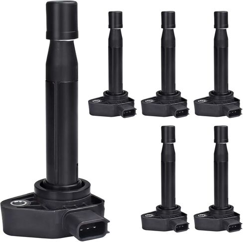 حزمة ملف الإشعال FAERSI مكونة من 6 قطع بديلة لـ 3.0L 3.2L 3.5L Accord Odyssey Pilot Civic, Acur-a MDX TL CL, UF242 30520P8EA01 30520P8FA01 30520RCAA02 30520PGKA01 30520PVFA01 in Kuwait