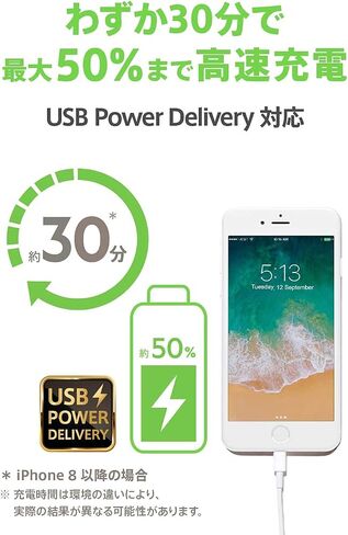 كابل Belkin USB-C إلى Lightning (كابل شحن سريع iPhone USB-C بطول 4 أقدام لأجهزة iPhone 11، 11 Pro، 11 Pro Max، XS، XS Max، XR، X، MacBook، iPad والمزيد، معتمد من Apple MFi)، أسود ( F8J239bt04-BLK) in Kuwait