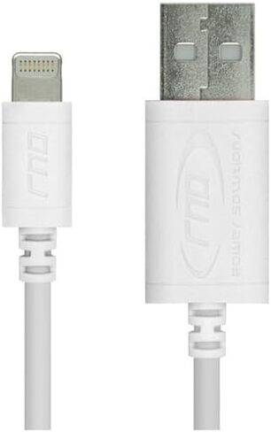 كابل RNDs Lightning إلى USB بطول 10 أقدام لأجهزة Apple iPhone وiPad (Pro، Air، Mini) [معتمد من Apple MFi] (10 أقدام/3M/أبيض) in Kuwait