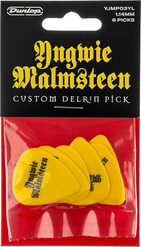 JIM DUNLOP Yngwie Malmsteen Custom Delrin Guitar Picks 2.0mm, 6 Pack (YJMP02RD) in Saudi Arabia