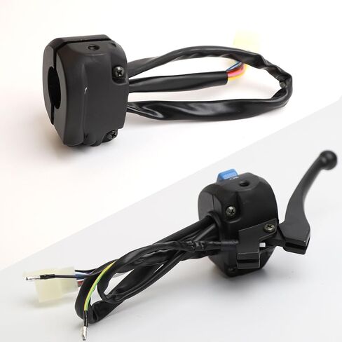 Aluminum 7/8" 22mm Handlebar Switch Control Assembly Set Fit for 139QMB 152QMI 157QMJ GY6 50cc 125cc 150cc Moped Scooter Motorcycle-Front Disc/Rear Drum Brake in Saudi Arabia