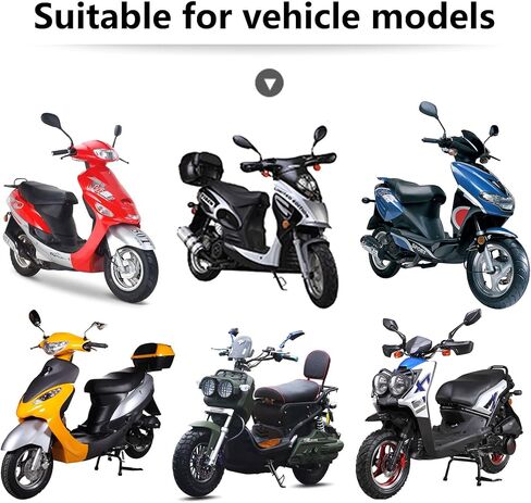 Aluminum 7/8" 22mm Handlebar Switch Control Assembly Set Fit for 139QMB 152QMI 157QMJ GY6 50cc 125cc 150cc Moped Scooter Motorcycle-Front Disc/Rear Drum Brake in Saudi Arabia