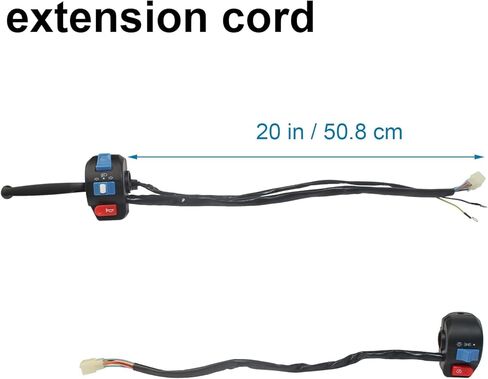 Aluminum 7/8" 22mm Handlebar Switch Control Assembly Set Fit for 139QMB 152QMI 157QMJ GY6 50cc 125cc 150cc Moped Scooter Motorcycle-Front Disc/Rear Drum Brake in Saudi Arabia
