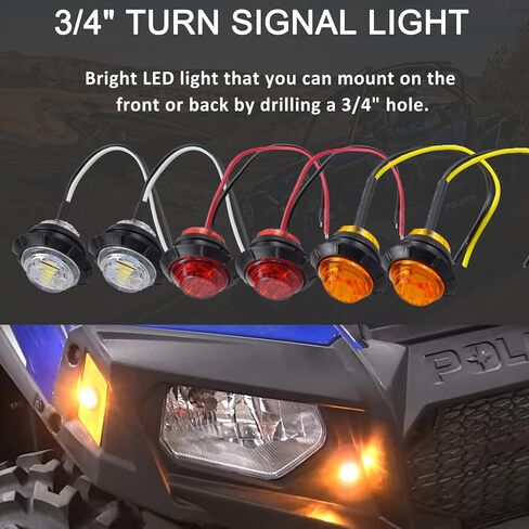 مجموعة قانونية عالمية للشارع ATV UTV SXS مع مصباح إشارة الانعطاف مفتاح الروك القرن مرحل ومضي in Kuwait