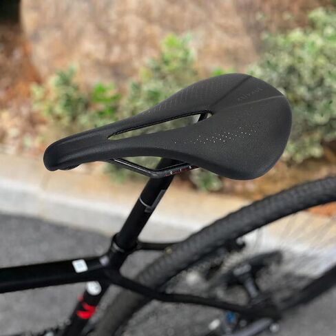 سرج دراجة MTB من ألياف الكربون خفيف الوزن، مقعد دراجة واسع مريح لدراجات الطرق والجبال، سروج دراجة TT للرجال مقاومة للماء 143/155 مم in Kuwait