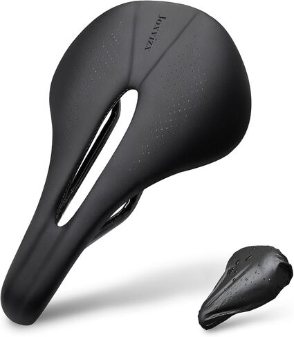 سرج دراجة MTB من ألياف الكربون خفيف الوزن، مقعد دراجة واسع مريح لدراجات الطرق والجبال، سروج دراجة TT للرجال مقاومة للماء 143/155 مم in Kuwait