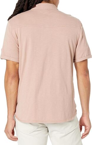PAIGE Men's Brayden Short Sleeve Shirt with Roll Tab in Kuwait